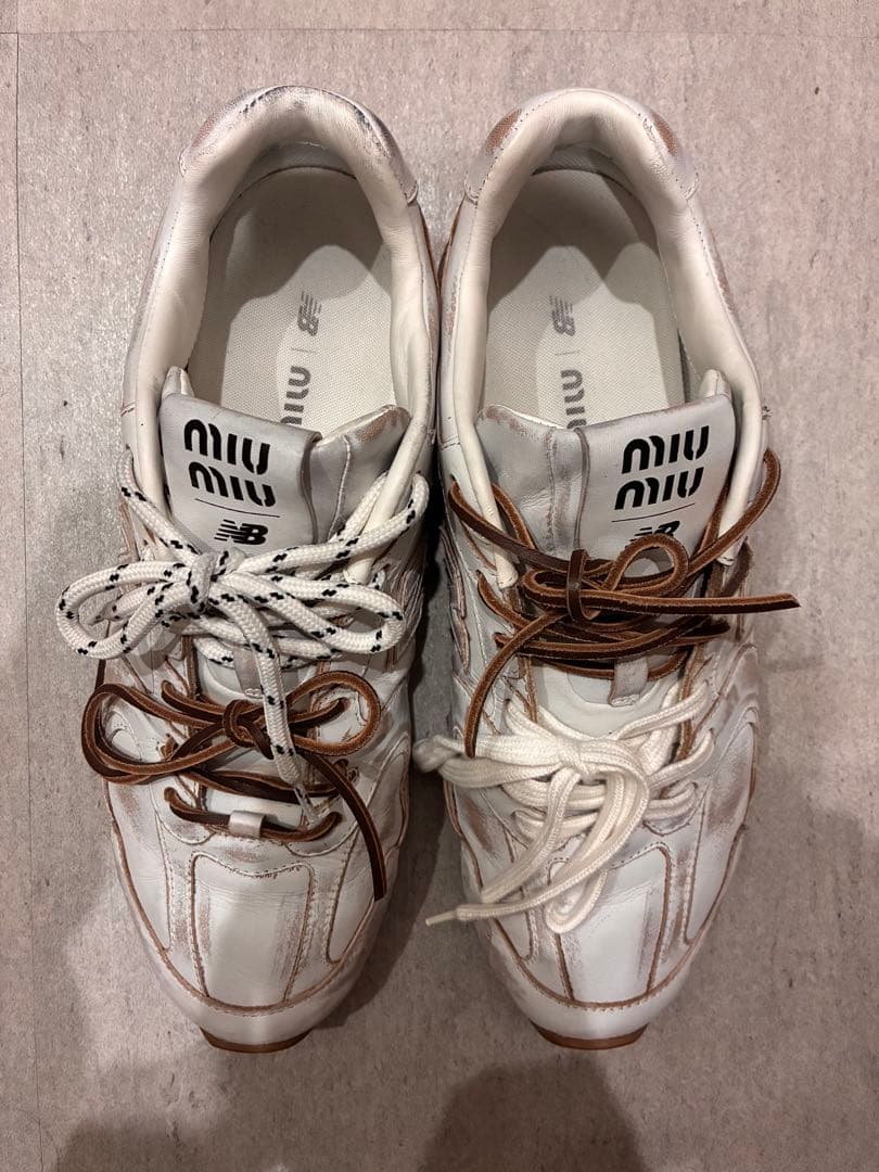 New Balance x Miu Miu 530 SL レザースニーカー 43