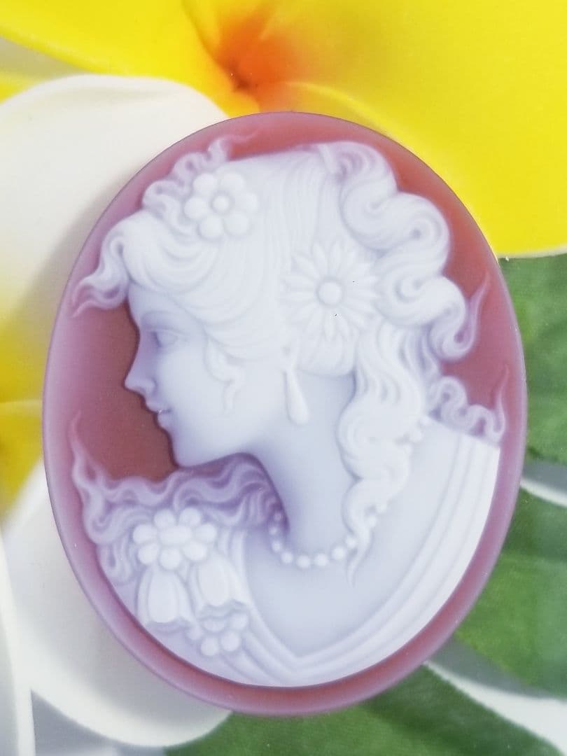 葵月　KM-125 【ハンズ・ペーター・ミュラー】作　赤瑪瑙カメオルース