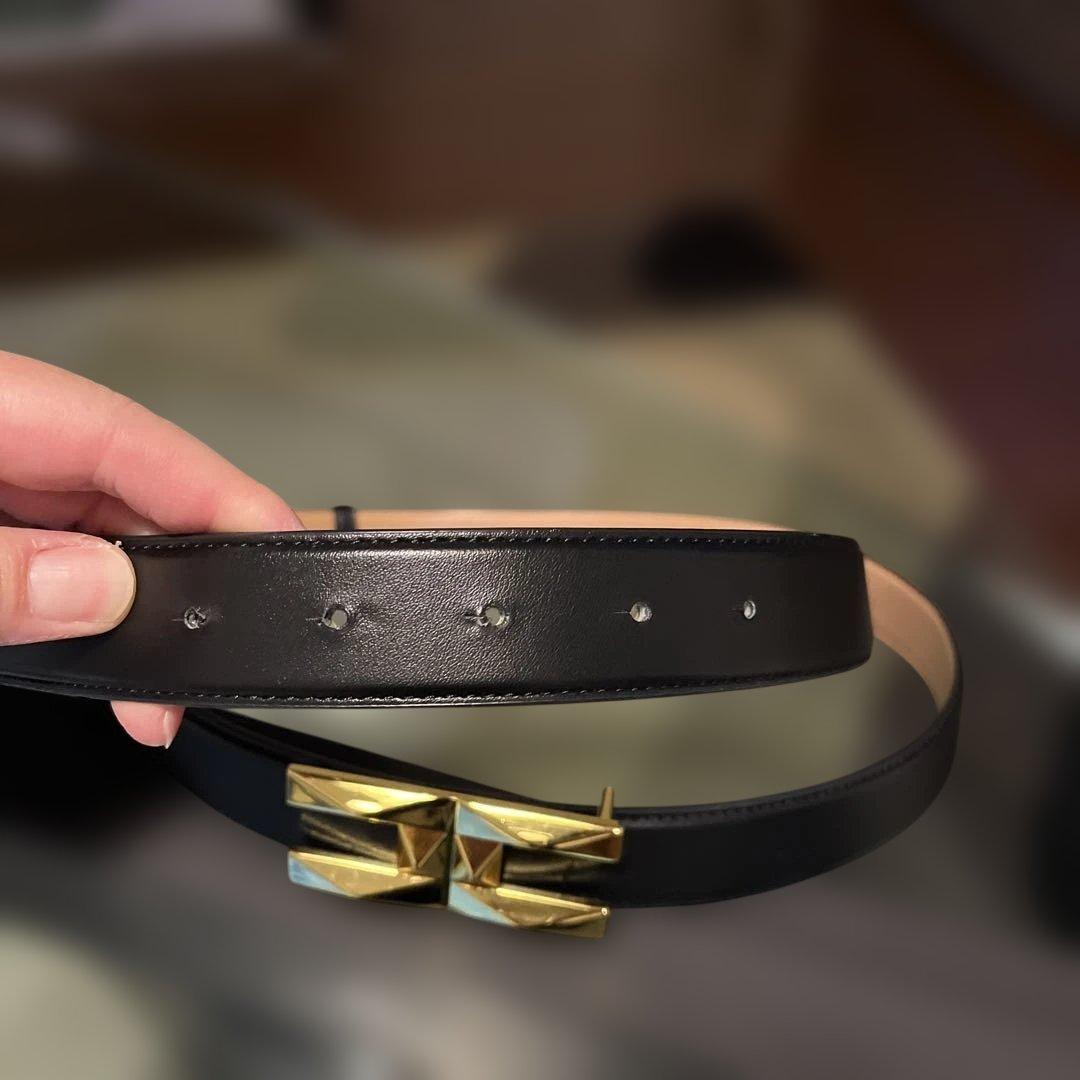 【最終お値下げ】ELISABETTA FRANCHI ブラック　ゴールドバックル