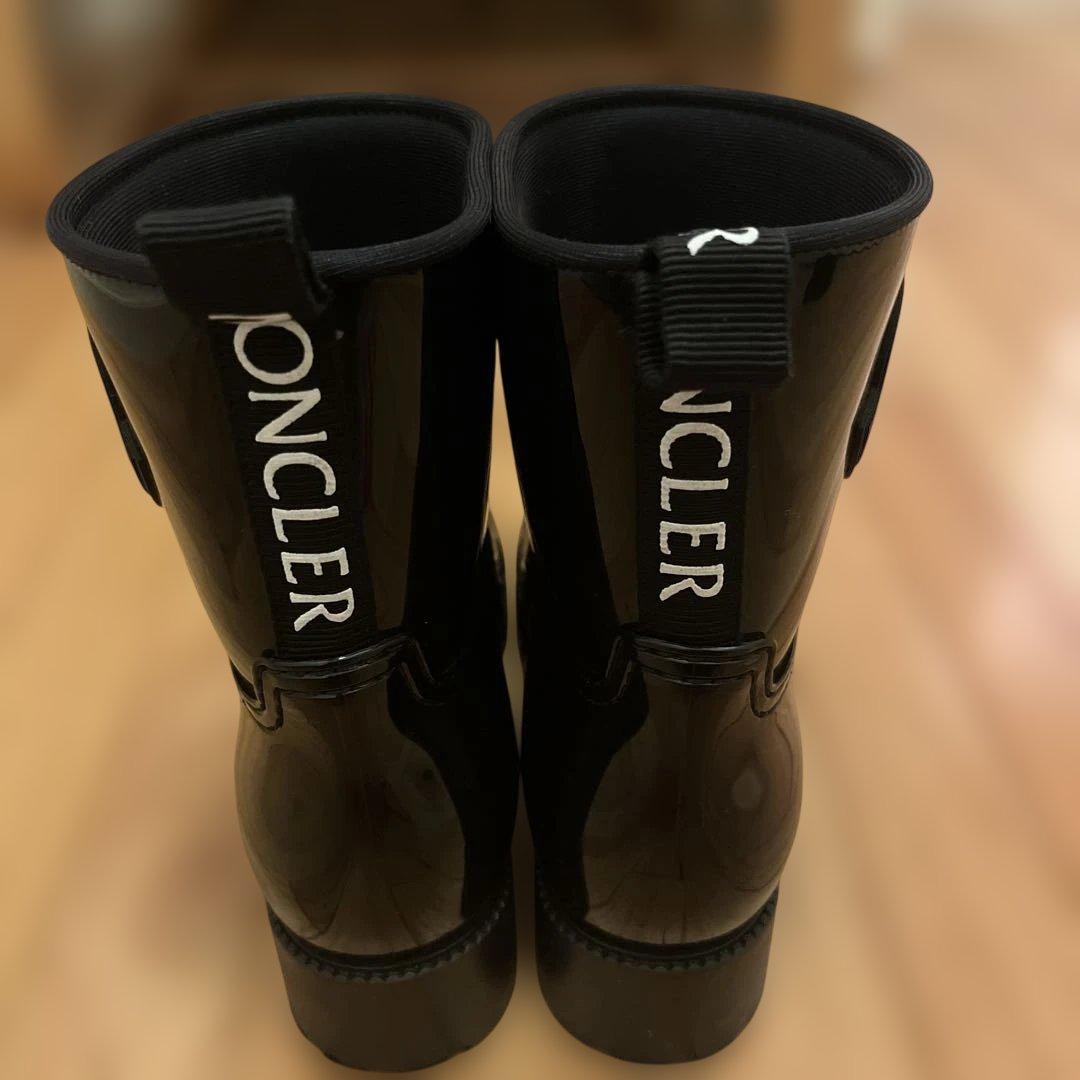 ふー様:美品 MONCLER モンクレール レインブーツ サイズ:36
