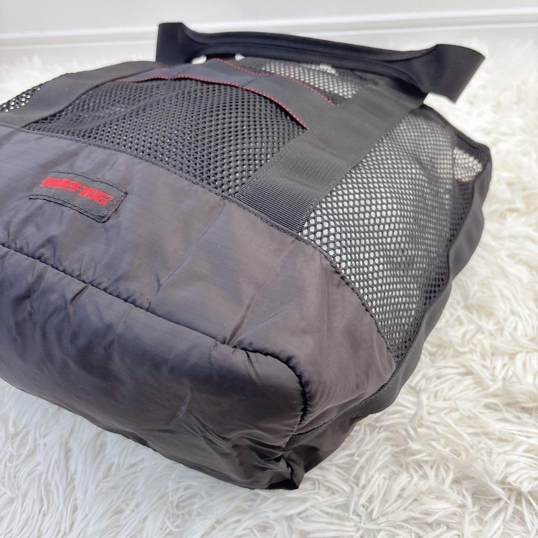 未使用級✨ブリーフィング メッシュトート 黒 ナイロン 大容量 肩掛け通勤