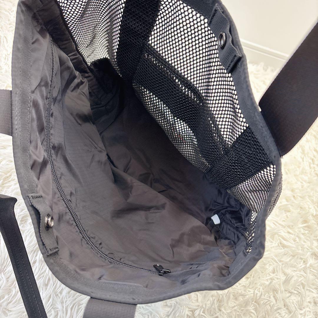 未使用級✨ブリーフィング メッシュトート 黒 ナイロン 大容量 肩掛け通勤