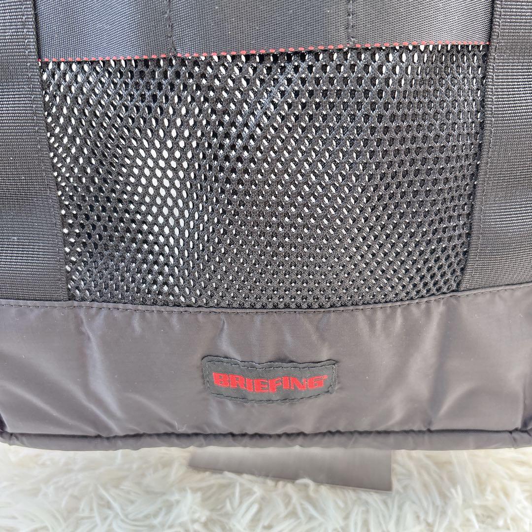 未使用級✨ブリーフィング メッシュトート 黒 ナイロン 大容量 肩掛け通勤