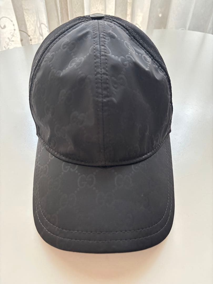 ☆美品☆ グッチ　GG柄　ナイロン　メッシュ　キャップ　帽子　ユニセックス