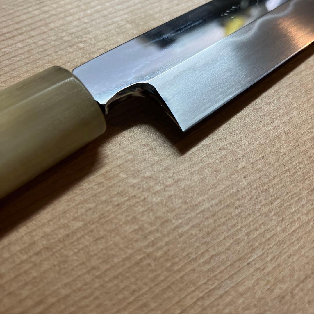 武信？　本焼　フグ引き包丁　白鋼　天然砥石で本刃付け済み❗️