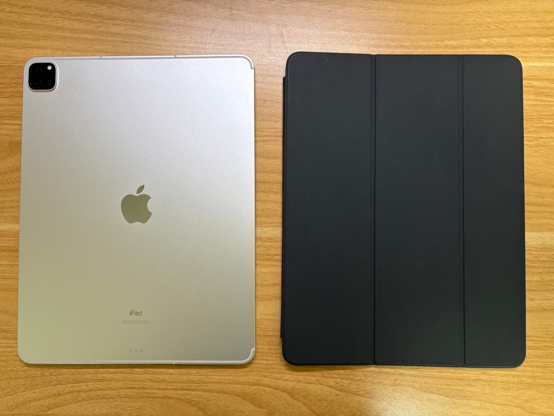 【美品】iPad Pro第5世代12.9シルバー 128GB スマートフォリオ付