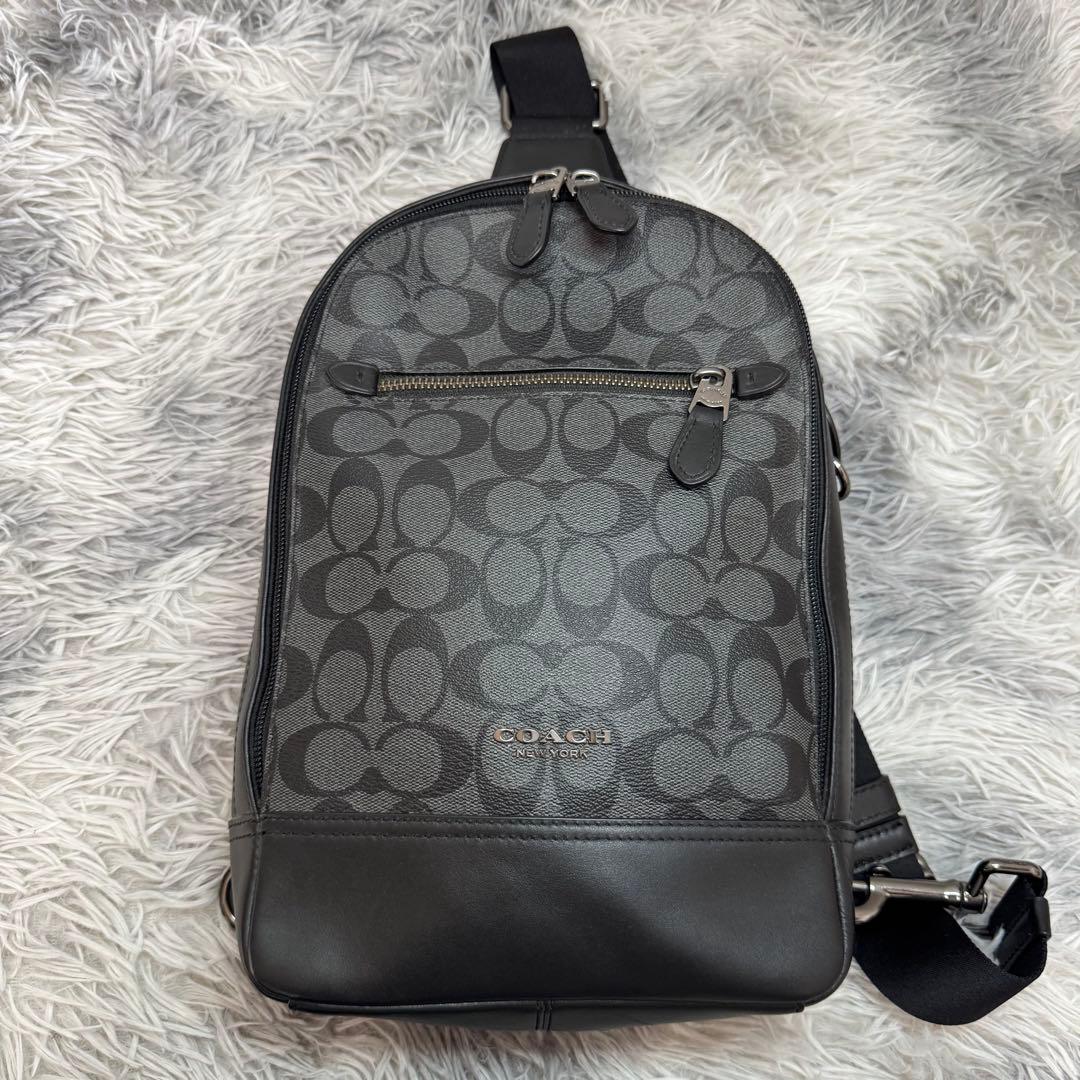 コーチ ボディバッグ ショルダーバッグ クロスボディ 斜め掛け メンズ