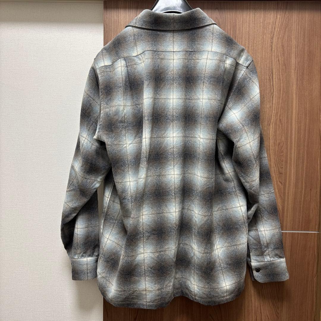 トップス subculture WOOL CHECK SHIRT / IVORY