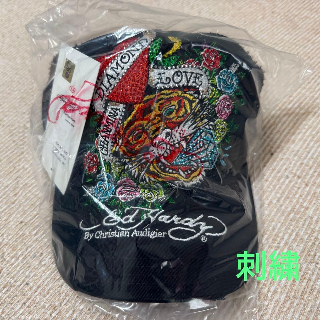 CHANMINA × EdHardy コラボ 限定キャップ（刺繍)