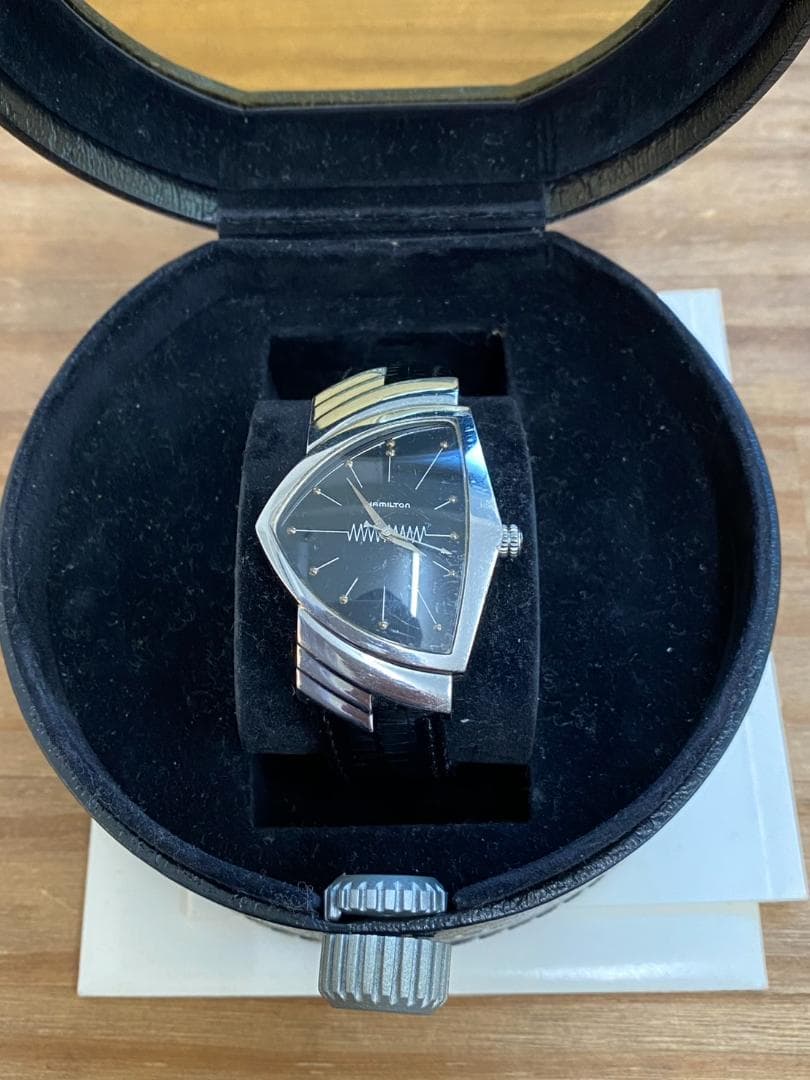 稼働品 HAMILTON ベンチュラ 6337 メンズ 腕時計 付属品あり