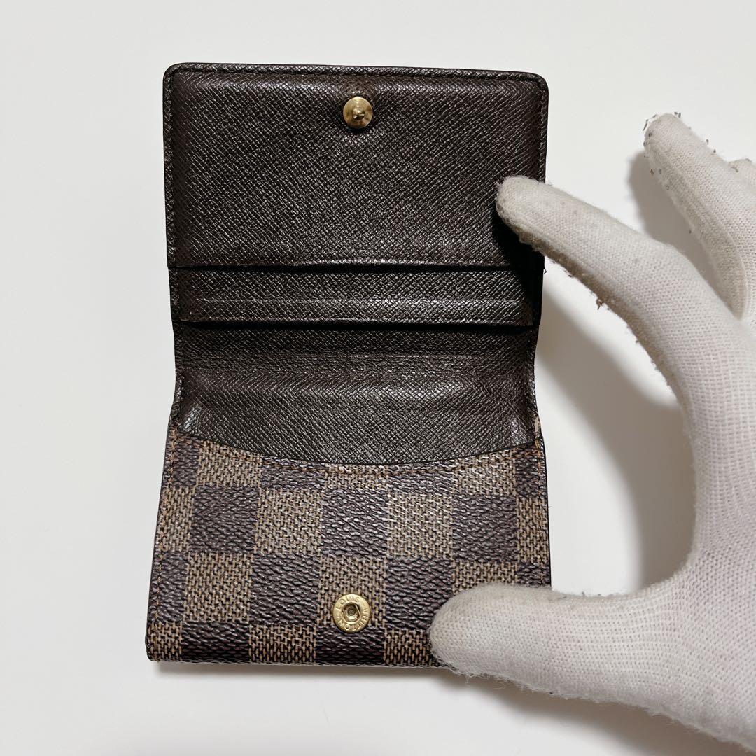 美品 ルイヴィトン ダミエ エベヌ ラドロー ケース カードケース 茶色