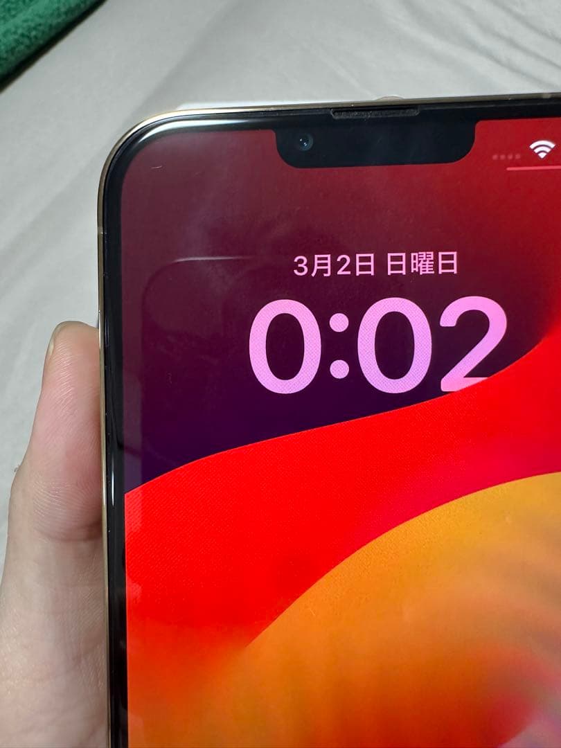 美品 Apple iPhone 13 ProMax ゴールド　本体256G