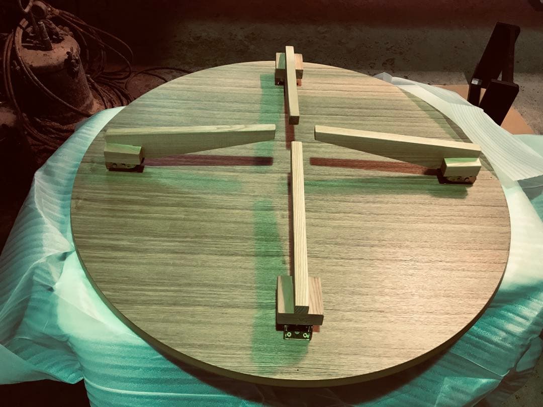 ちゃぶ台サクラ90丸折りたたみ脚日本製