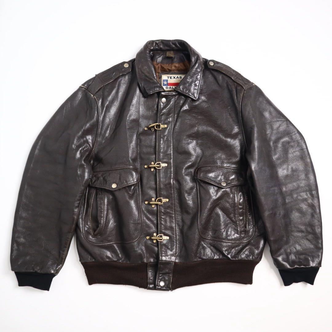 Vintage 70s 80s A2 G1 ファイヤーマン レザージャケット