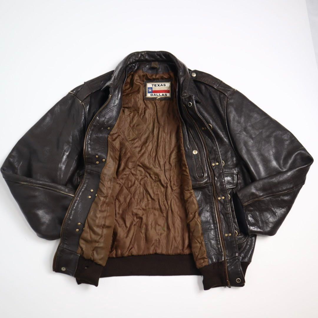 Vintage 70s 80s A2 G1 ファイヤーマン レザージャケット