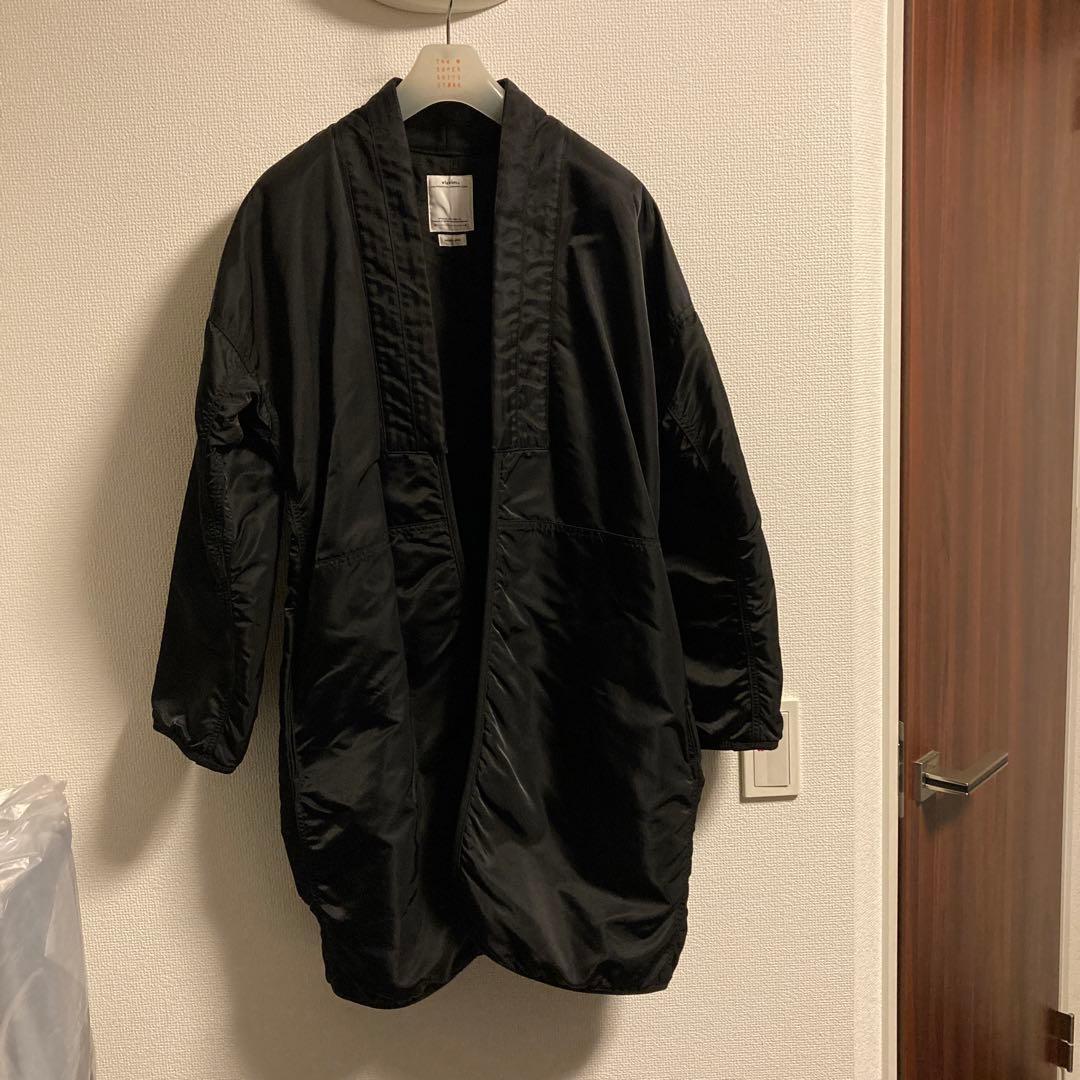 visvim ヴィスビム　ビズビム　ノーカラーコート　サイズ2 羽織　ブラック