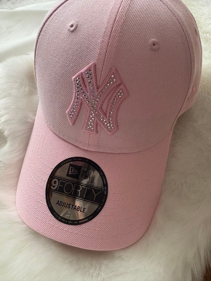 NEWERA 9FORTY Rhinestone ラインストーン ピンク