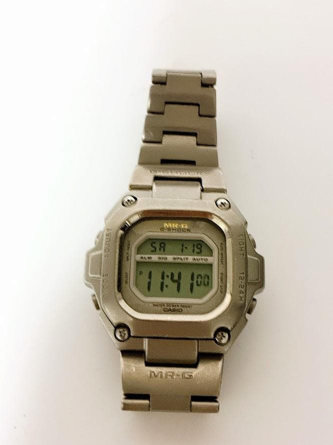 G-SHOCK デジタル 腕時計 シルバー 稼働品 MR-G デジタル