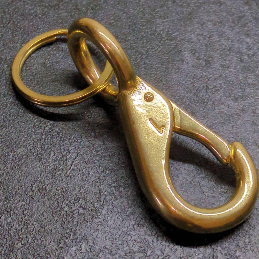 tettetetsuo様専真鍮　スナップフックA-BIG　キーリング　× 12