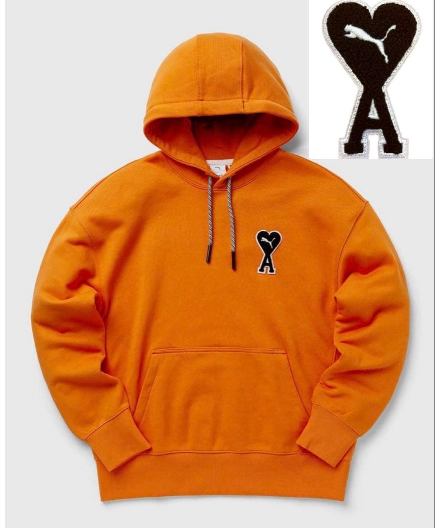 AMI×PUMAオレンジフーディーUS M新品タグ付