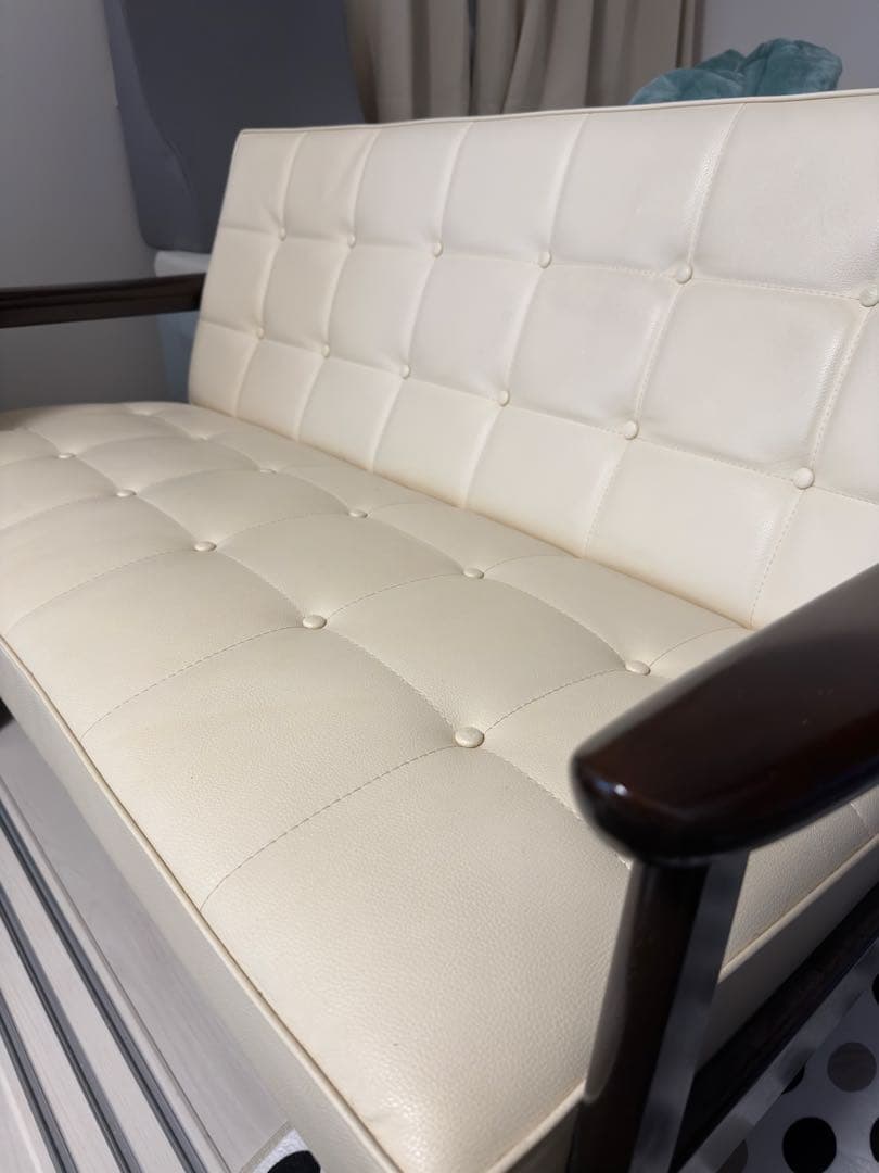 カリモク60Kチェア　2シーターソファ　スタンダード アイボリー