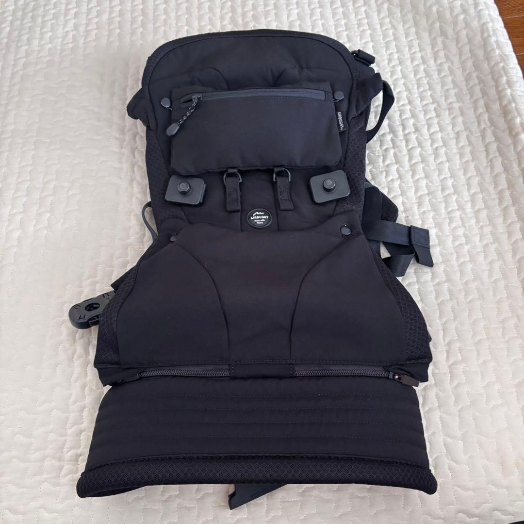 ＊美品＊AIRBUGGY エアバギー 抱っこ紐 ベビーキャリア ブラック