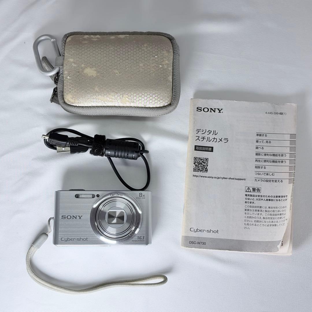 【良品】SONY Cyber-shot DSC-W730 シルバー 動作確認済