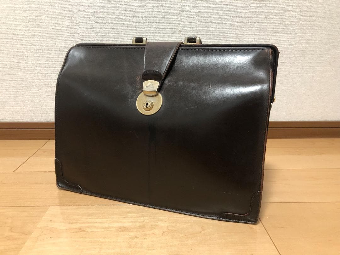 ココマイスター COCOMEISTER 3つマチ ダレスバッグ ダークブラウン