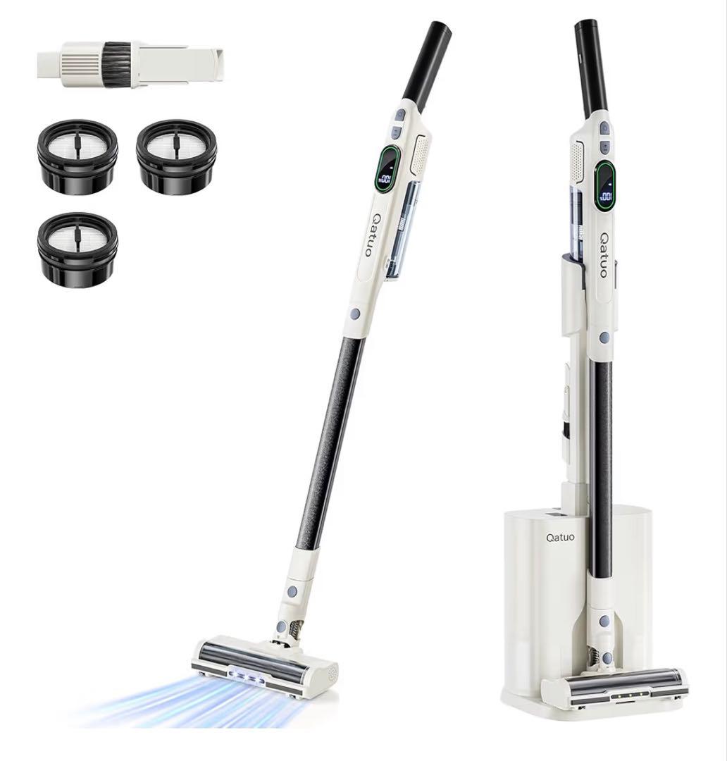 掃除機　コードレス 55000Pa 自動ゴミ収集 コードレス掃除機 自立式ヘッド