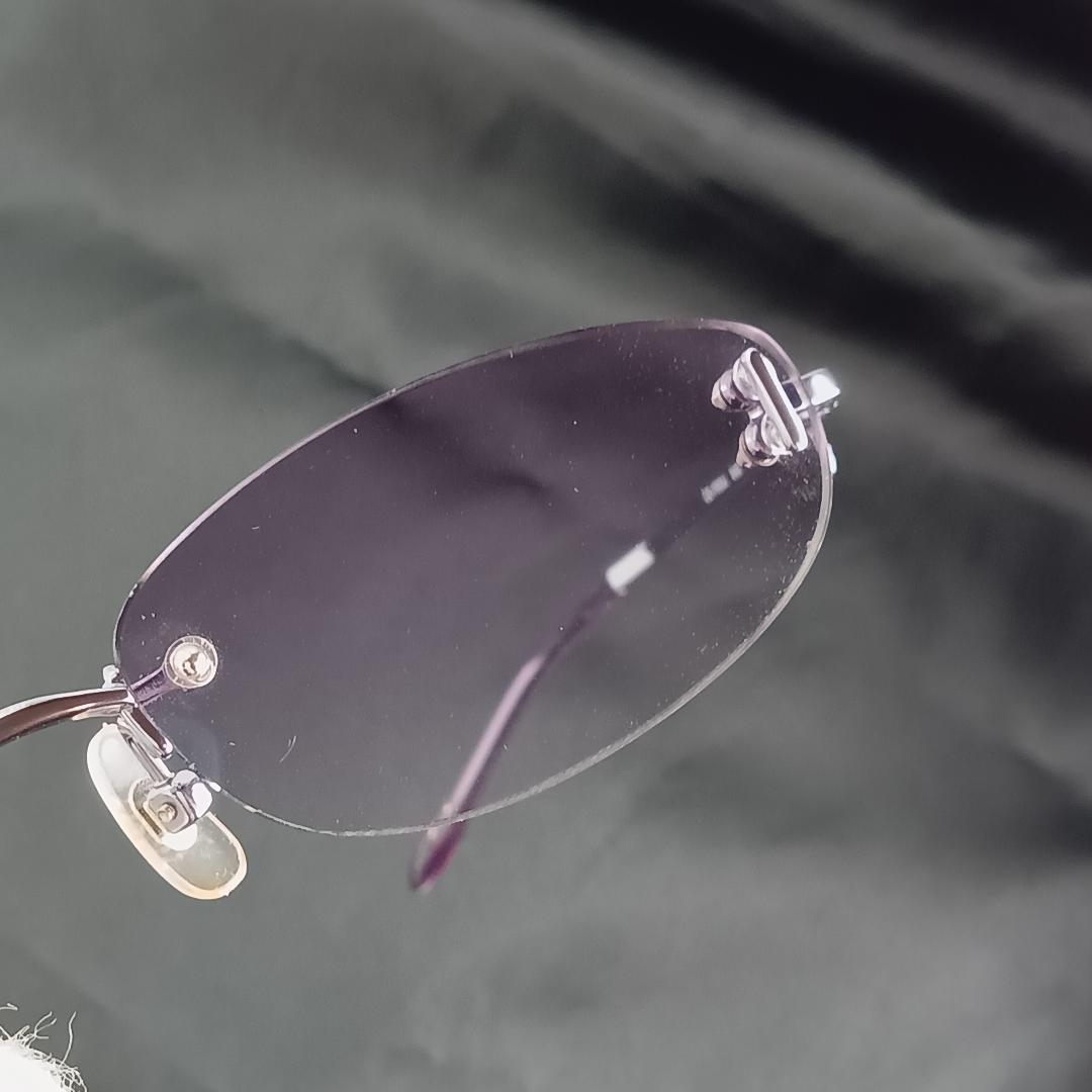 ディオール サングラス 紫 チタン パープル カラーレンズ CD-7553J