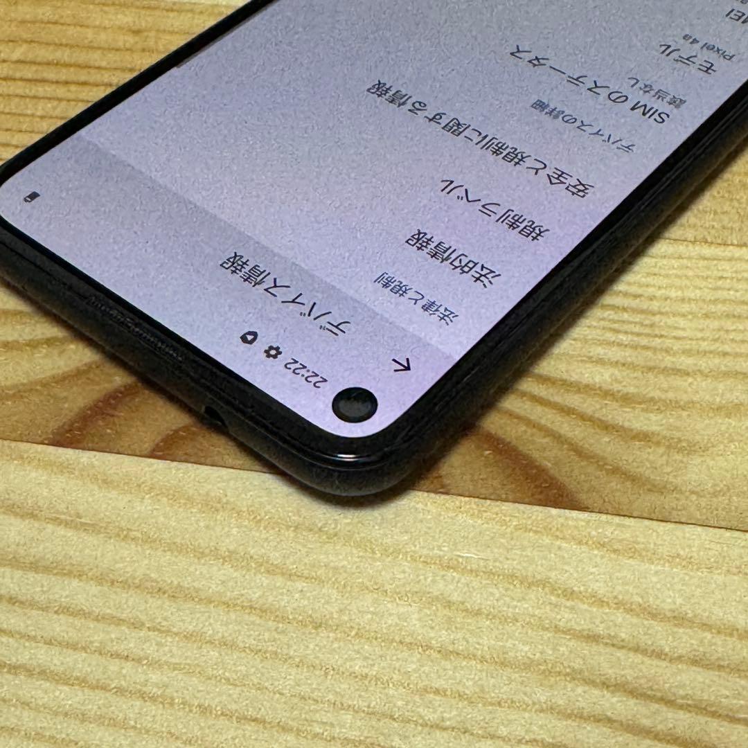 7755a 美品　Google Pixel 4a ブラック