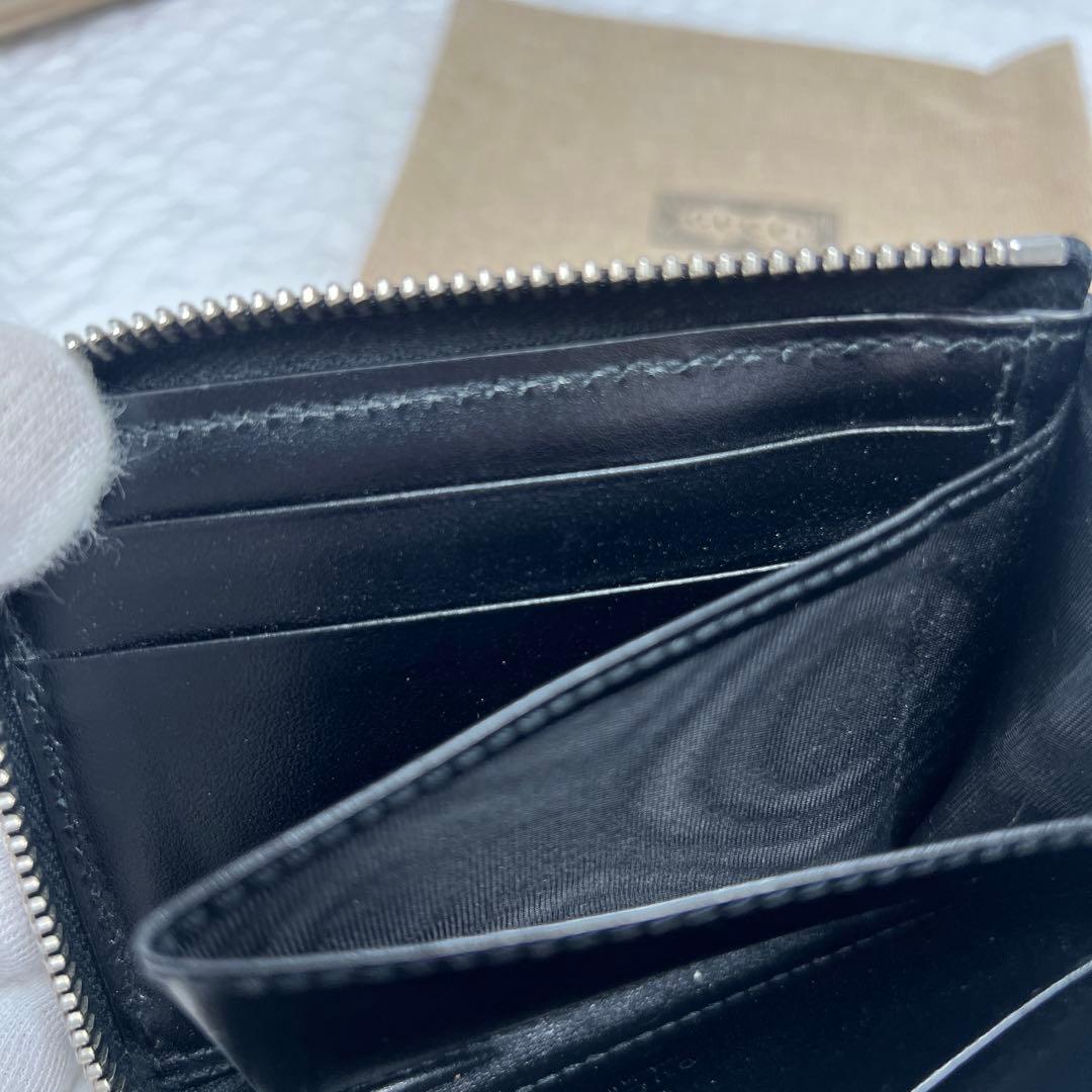 ✨極美品✨GUCCI グッチ　GGエンボス　L字ファスナー財布　＆カード