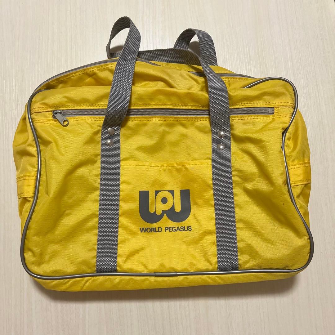 ワッぺ イエロー 黄色 旧型 ワールドペガサス スクバ スクールバッグ