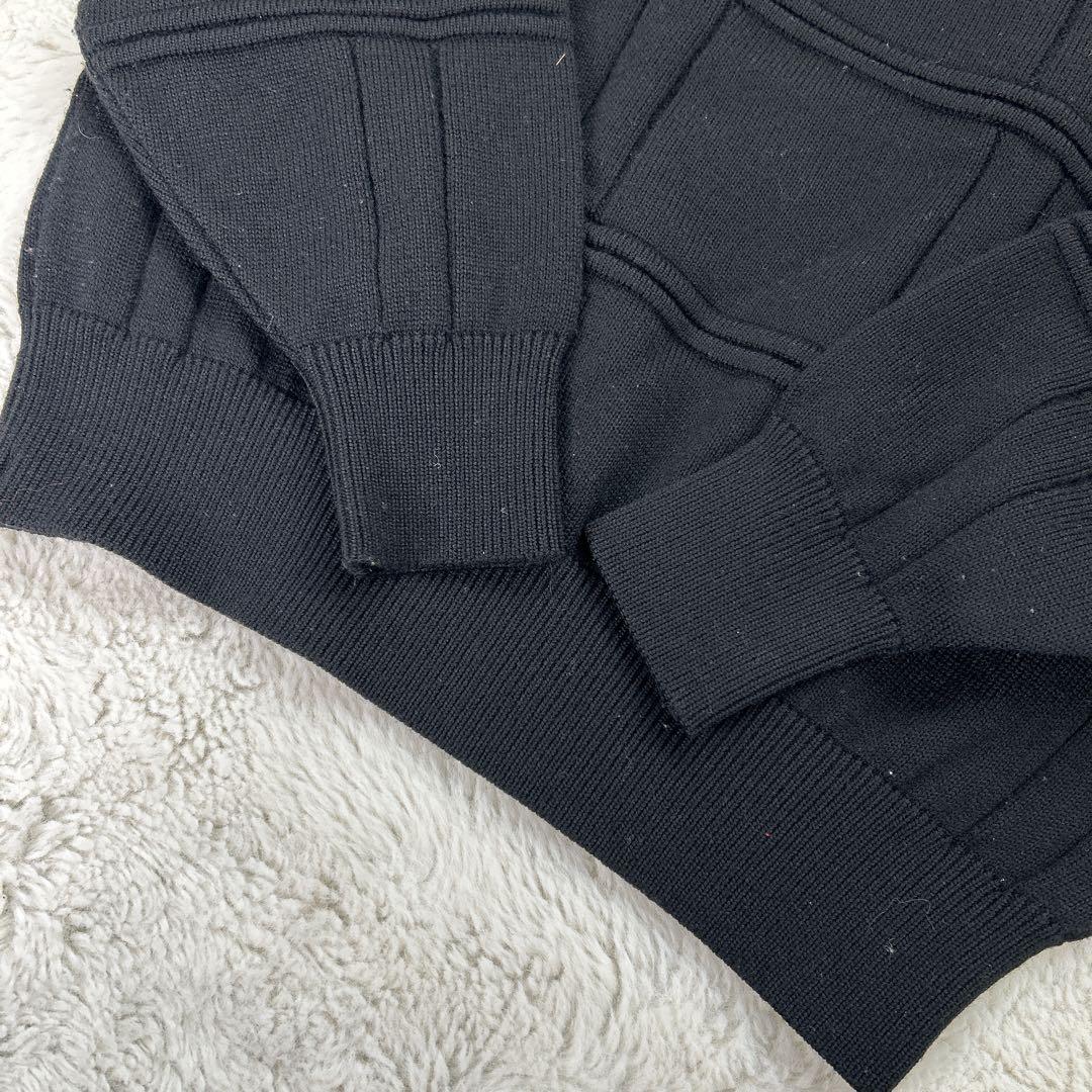 オールドバレンシアガ/90s デザインニット M 希少品 レトロ古着