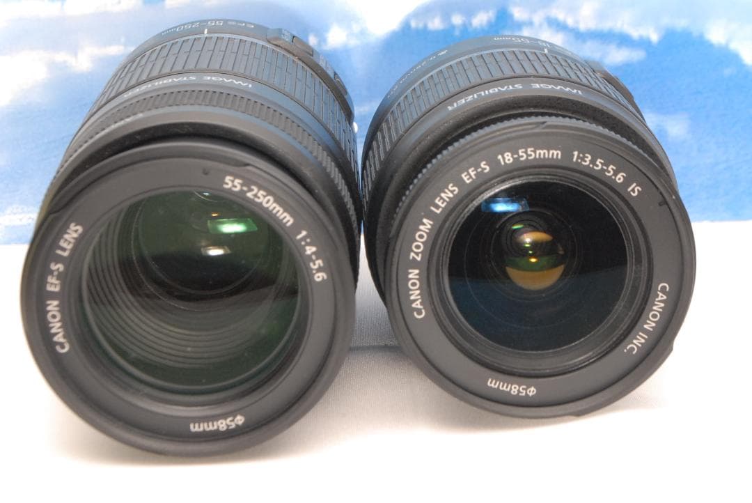 ✨手振れ補正✨キヤノン EF-S 15-55mm 55-250mm IS レンズ