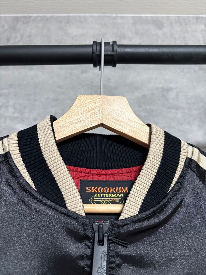 最終値下げ　SKOOKUM × PsychoBunny バニーロゴ スカジャン