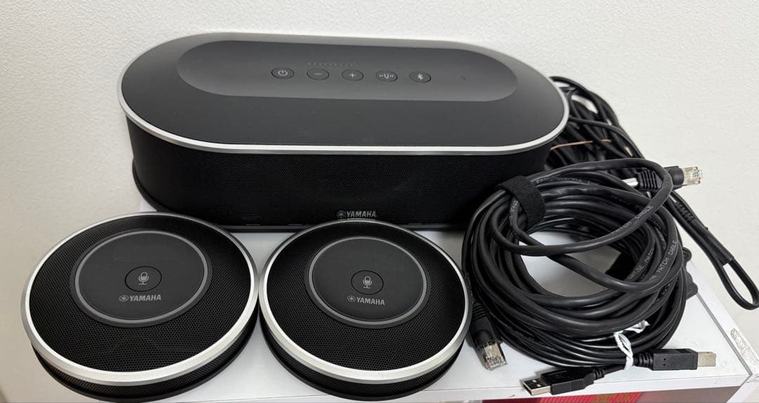 ハ*ー様 YAMAHA スピーカーセット YVC-1000 ブラック 会議 音響