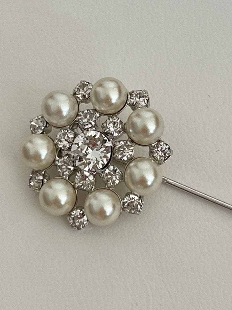 フォクシー⭐︎FOXEY⭐︎パール ラインストーン ピンブローチ