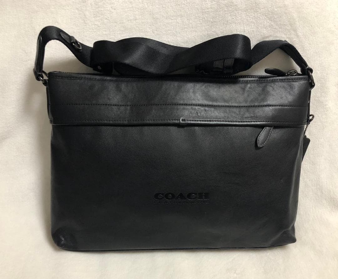 正規品 COACH BAG コーチ ビジネスバッグ ショルダーバッグ 上質レザー