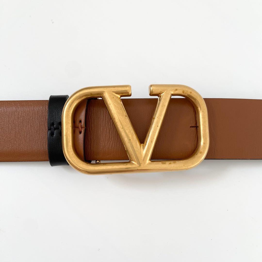 美ヴァレンティノ ベルト バックル リバーシブル 85 ゴールド