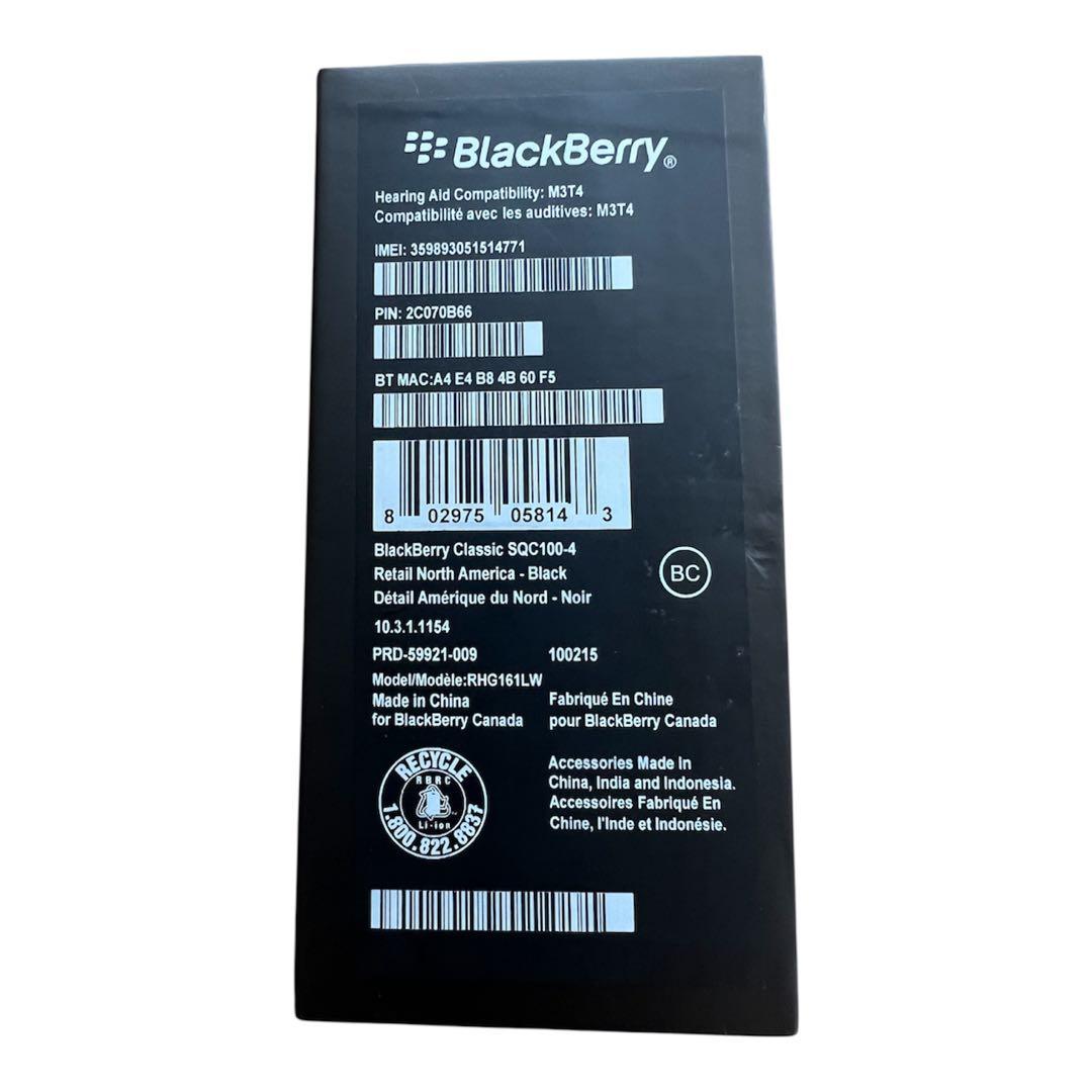 スマートフォン本体 BlackBerry Classic SQC100-1