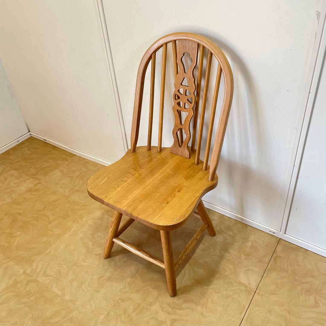 ウィンザー 回転椅子① オーク材 チェア 椅子 イス アンティーク 英国スタイル