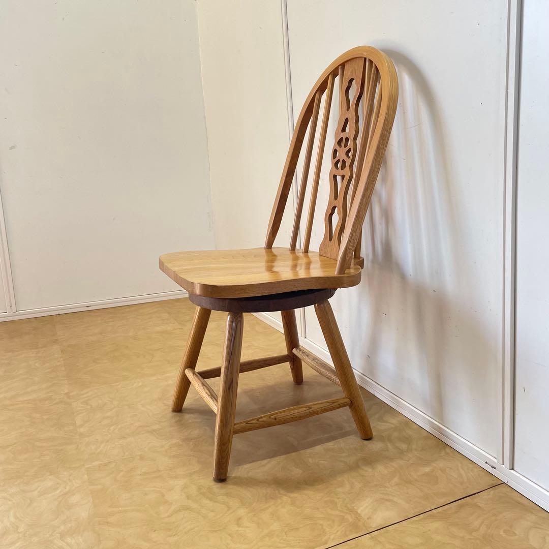 ウィンザー 回転椅子① オーク材 チェア 椅子 イス アンティーク 英国スタイル