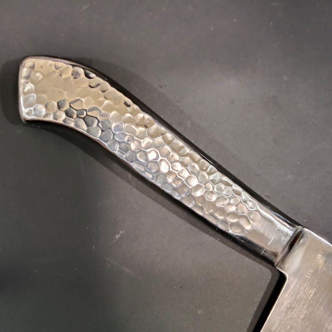 日本橋 木屋 エーデルワイス鋼EV オールステンレス 三徳包丁 No.25 研済