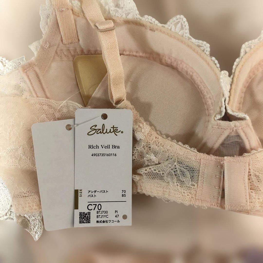 【最安】ワコール サルート 30g PI ブラジャー Tバックショーツ スリップ