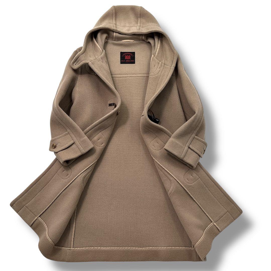美品　OLD ENGLAND　オールドイングランド ダッフルコート ヘリンボーン