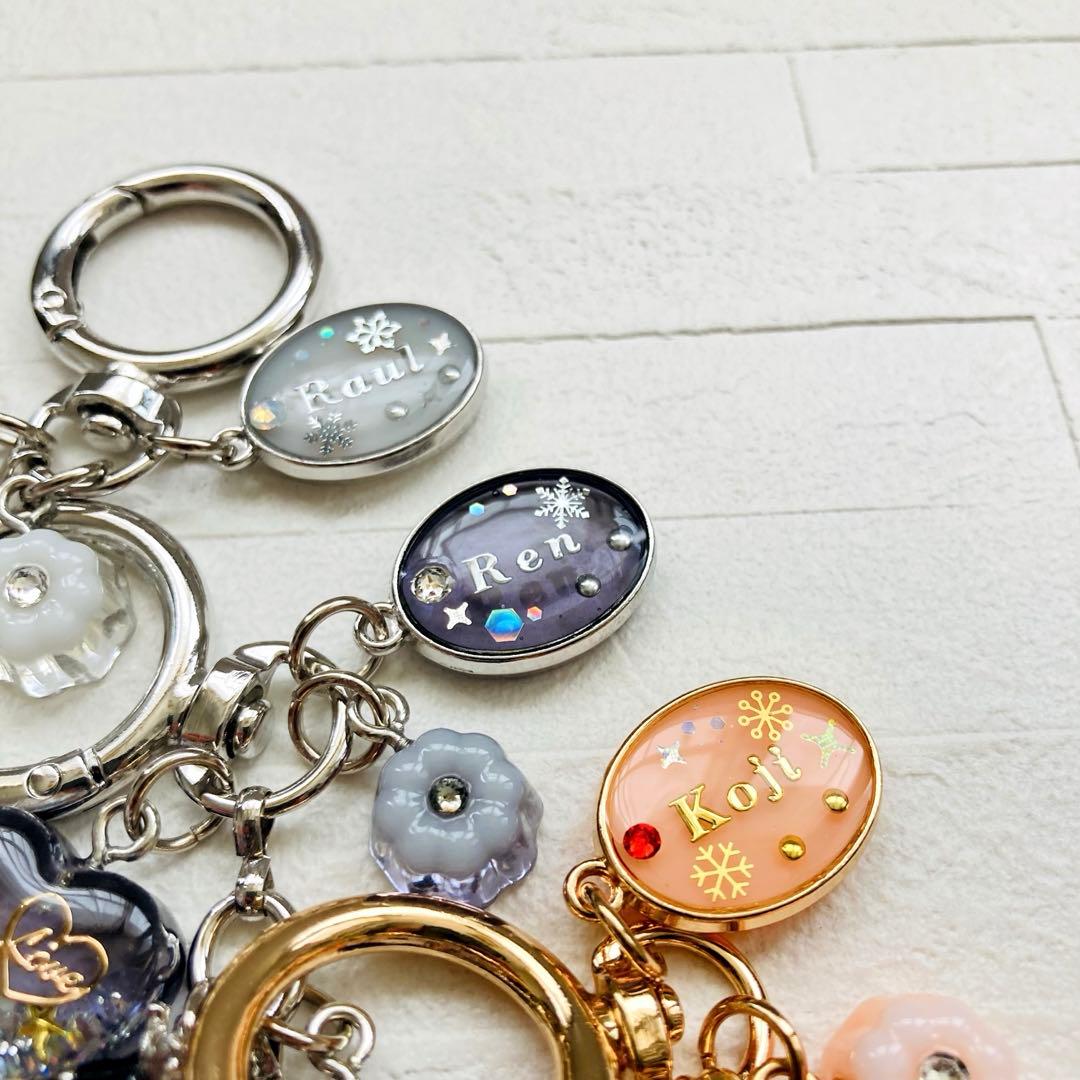 ひなページ　名入れチャーム　レジンキーホルダー　23点