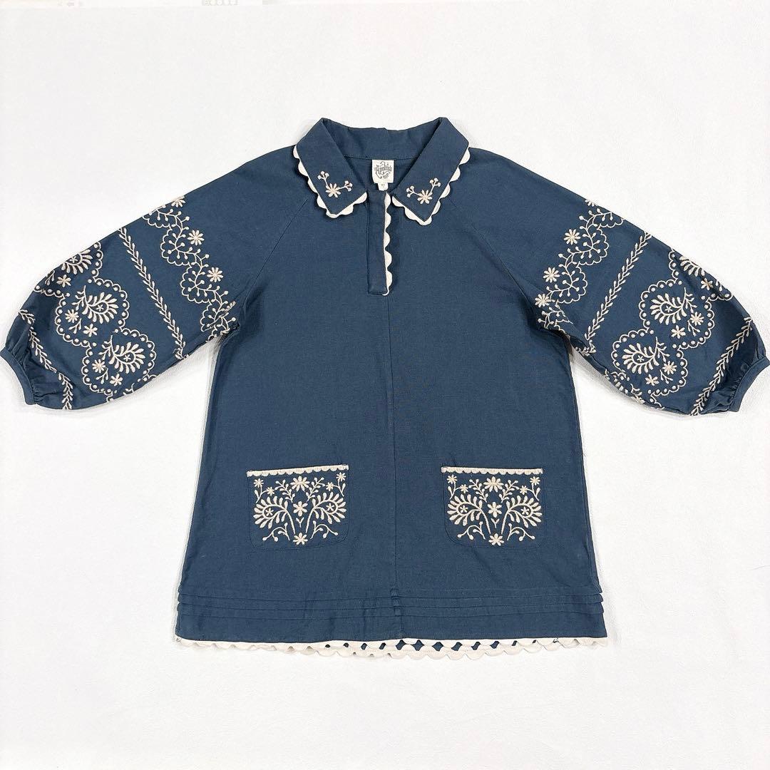 apolina アポリナ Samira dress 刺繍 ワンピース　5-7Y