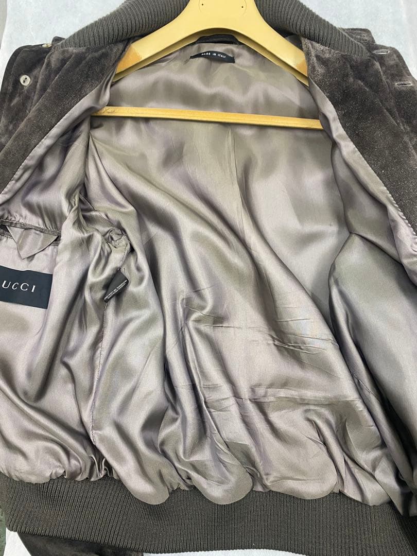 GUCCI 2001aw トムフォード期スウェードレザーブルゾン