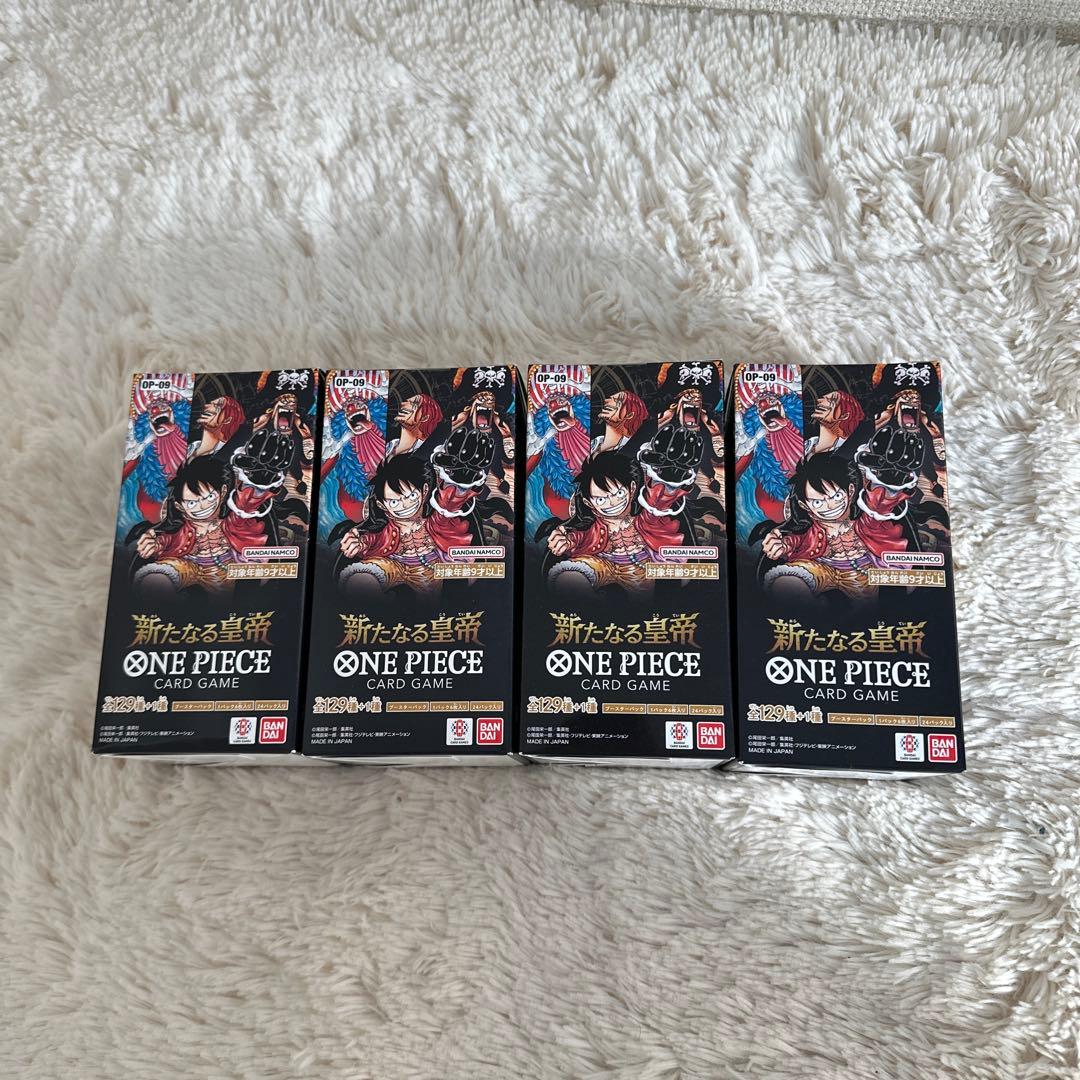 ONE PIECEカードゲーム 新たなる皇帝 4BOX テープ付 【新品未開封】